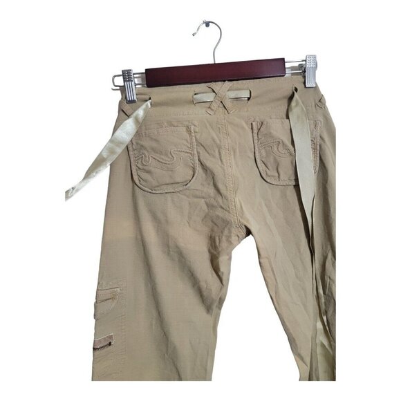 BRUNT Pants Womens Size 29x32 Brown Cargo Utility Workwear Hiking Outdoors - Picture 3 of 16